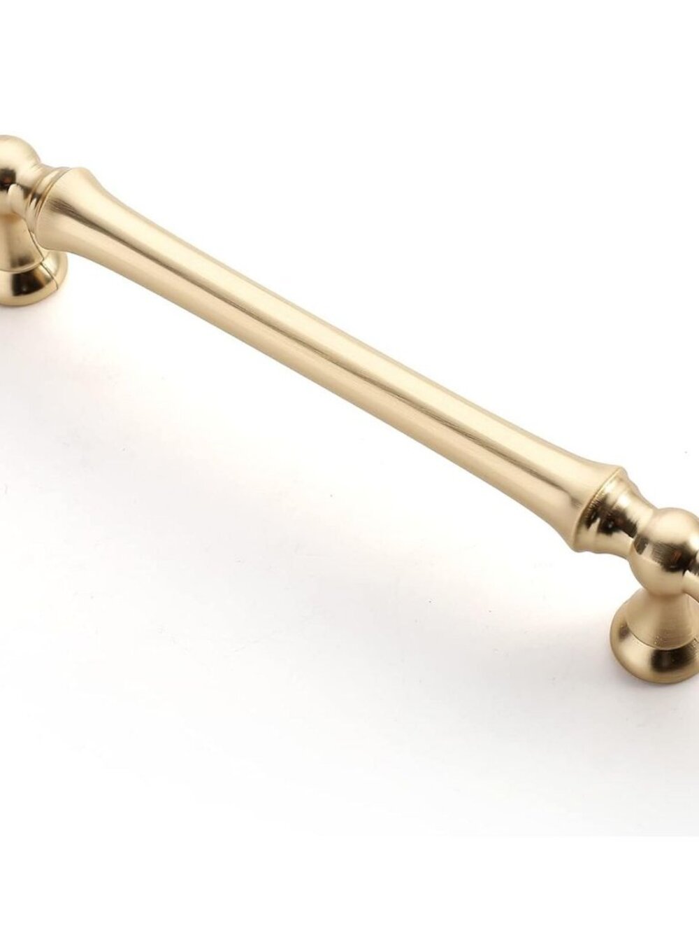 Asidrama 20 Pack 5 Inch(128mm) Brushed Brass Kitchen Cabinet Handles, Gold Cabin